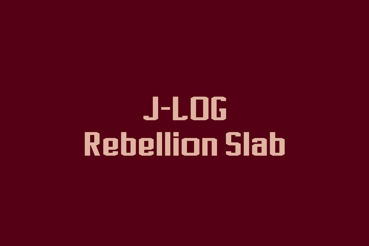 J-LOG Rebellion Slab by jlog3K — Slab Serif Font
