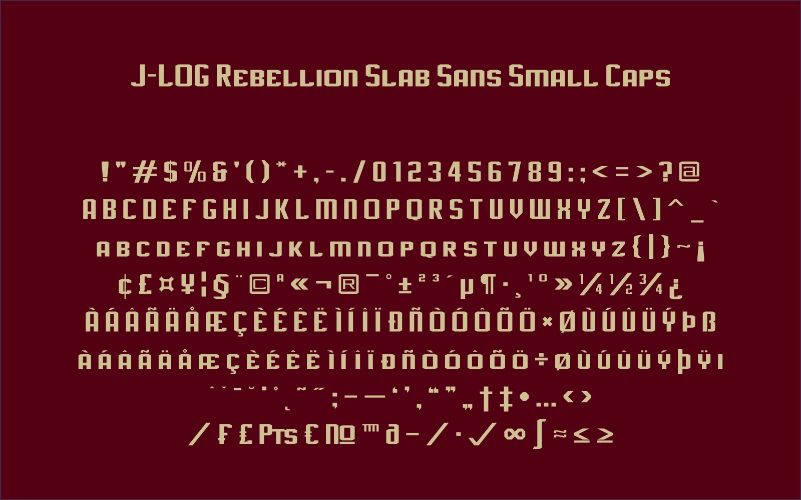 J-LOG Rebellion Slab by jlog3K — Slab Serif Font — thumbnail 4
