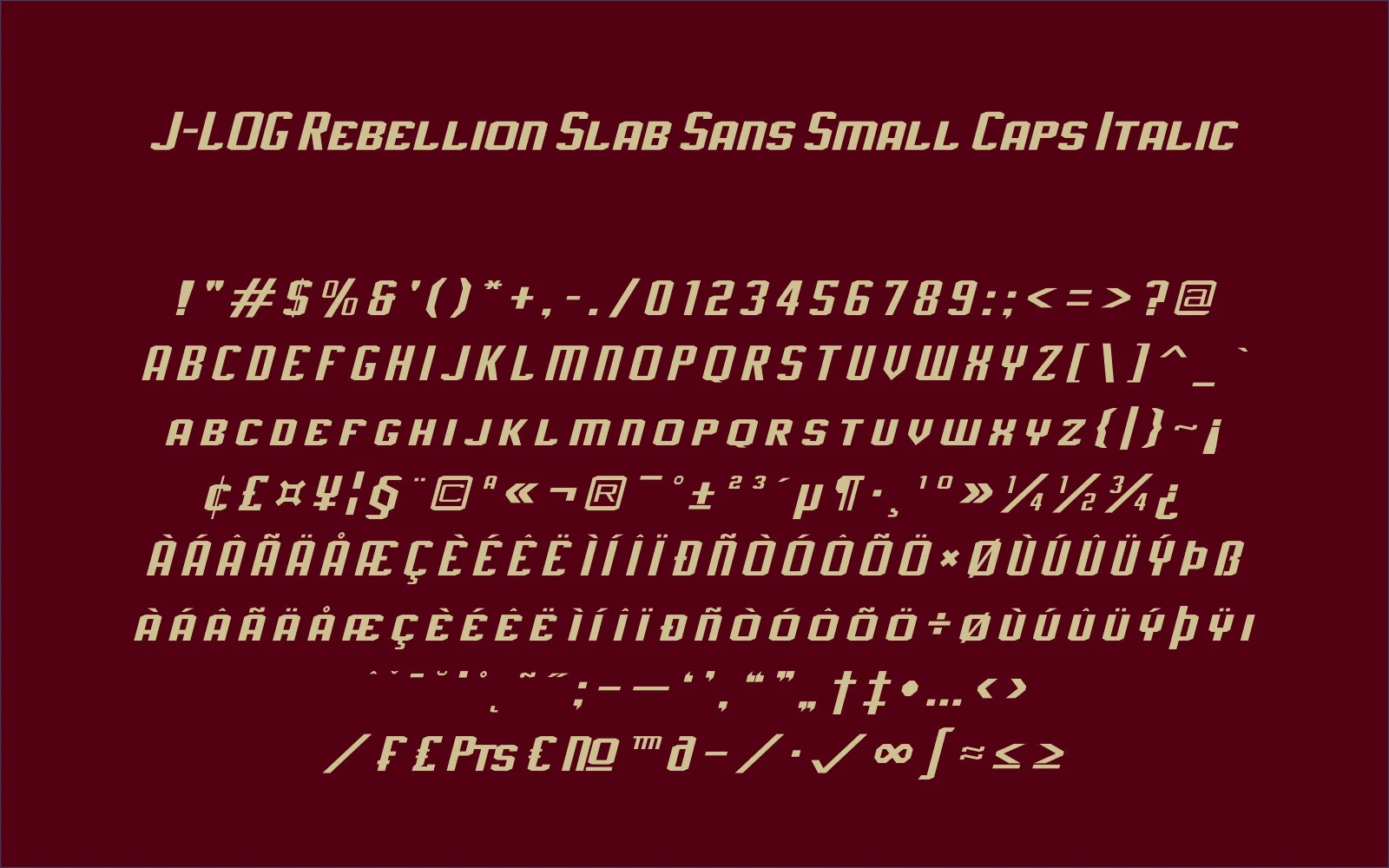J-LOG Rebellion Slab by jlog3K — Slab Serif Font — thumbnail 5