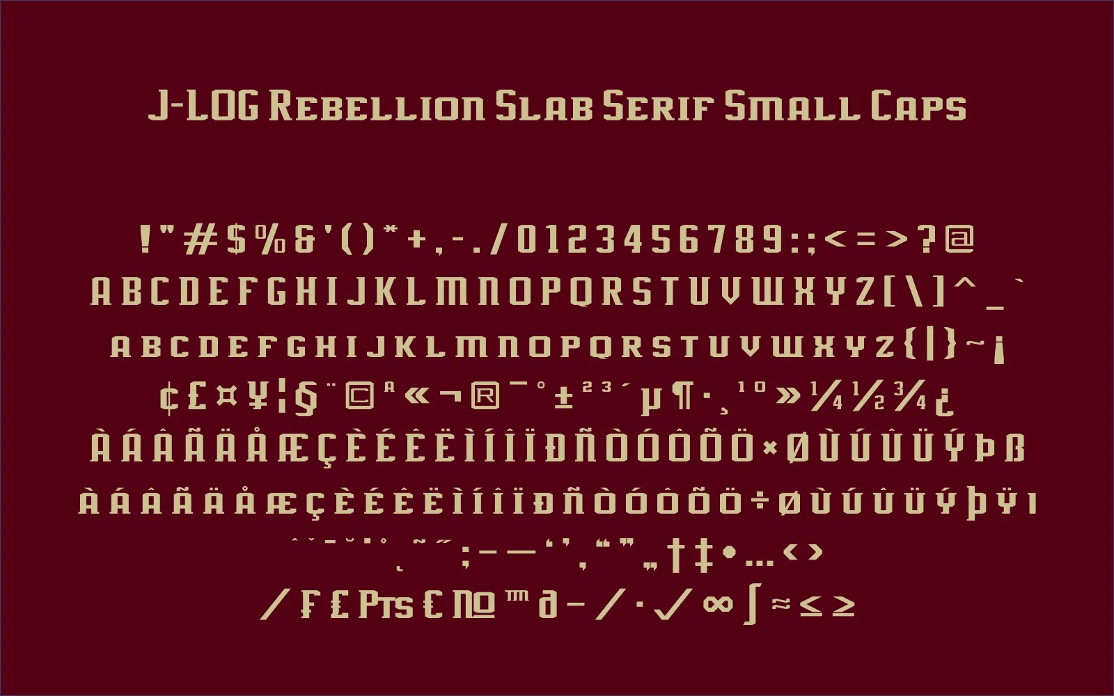 J-LOG Rebellion Slab by jlog3K — Slab Serif Font — thumbnail 8