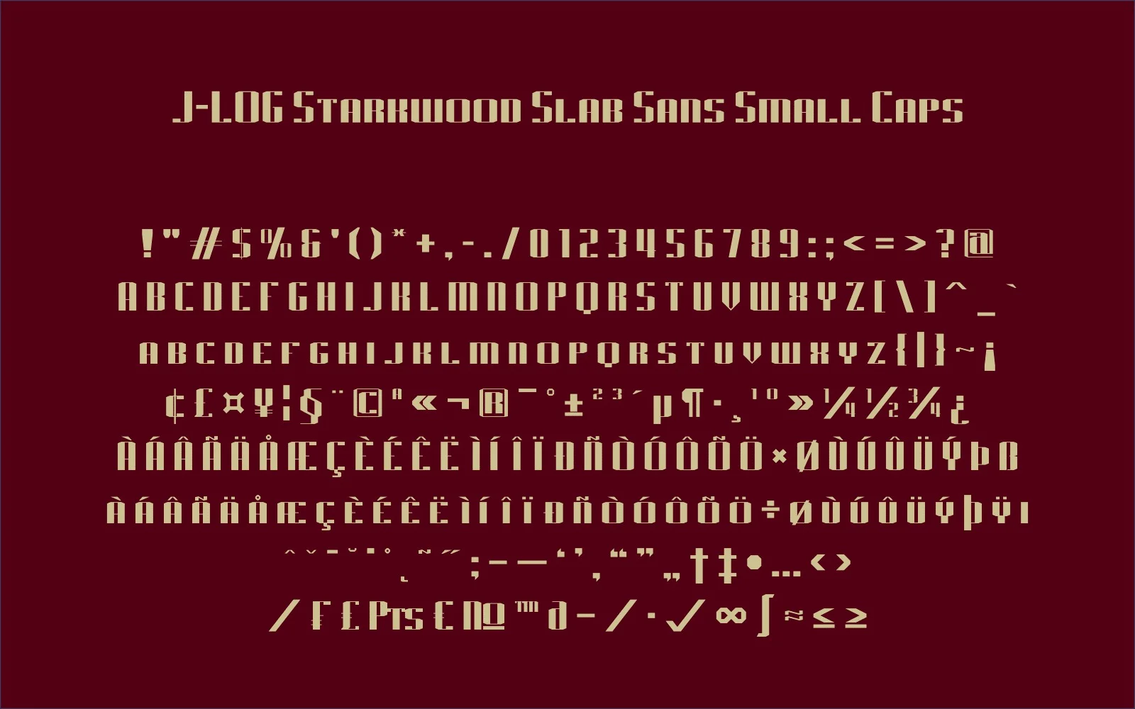 J-LOG Starkwood Slab by jlog3K — Slab Serif Font — thumbnail 4