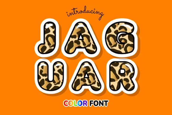 Jaguar by JUSTTYPE — Color Fonts Font