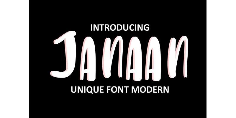 Janaan Font by mhd.usman00 — Display Font