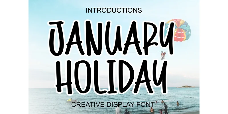 January Holiday Font by 21Design — Display Font