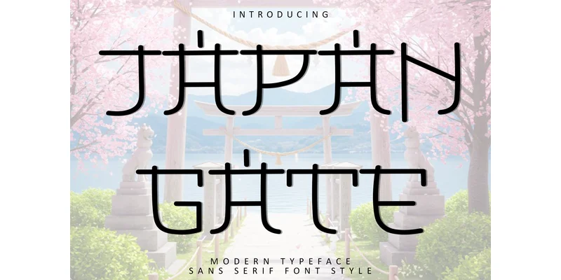 Japan Gate Font by FreshTypeINK — Display Font