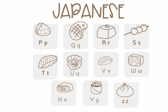 Japanese Food by Sirinart — Dingbats Font — thumbnail 3