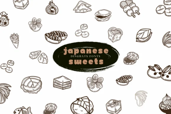 Japanese Sweets by Suphitchaya — Dingbats Font
