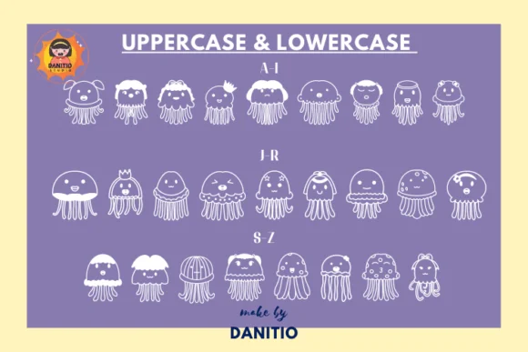 Jelly Fishs by danita.kukkai — Dingbats Font — thumbnail 2