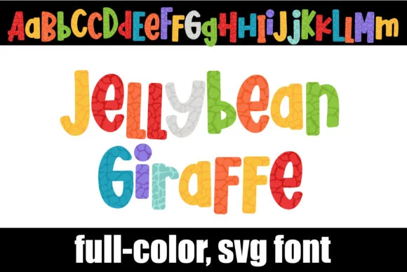 Jellybean Giraffe by Illustration Ink — Color Fonts Font