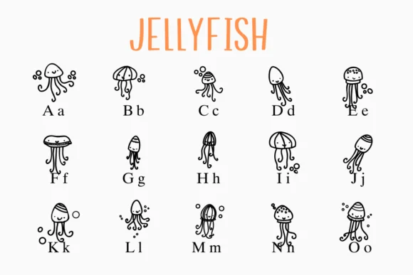 Jellyfish by Nongyao — Dingbats Font — thumbnail 2