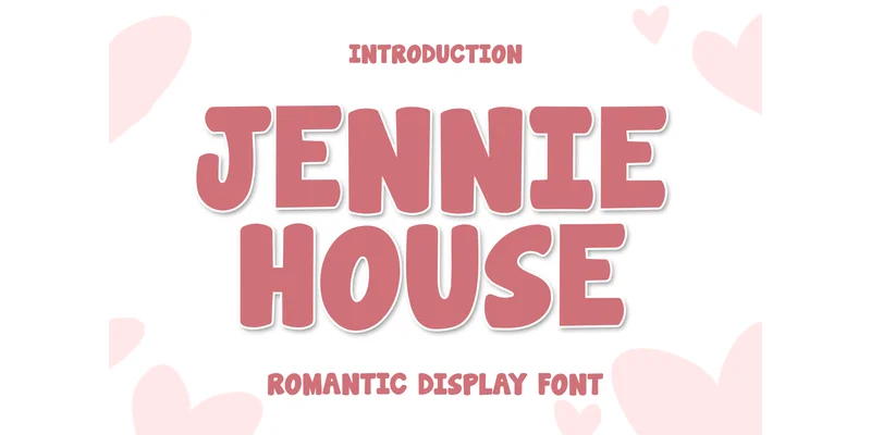 Jennie House Font by PiPi Creative — Display Font