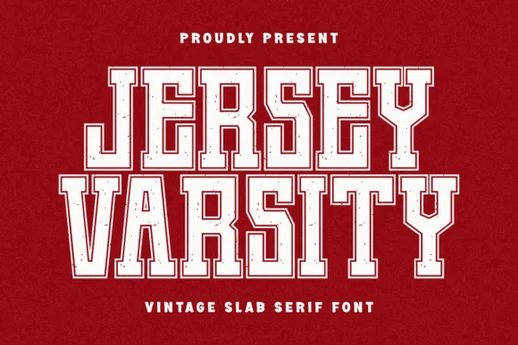 Jersey Varsity by Pian45 — Slab Serif Font