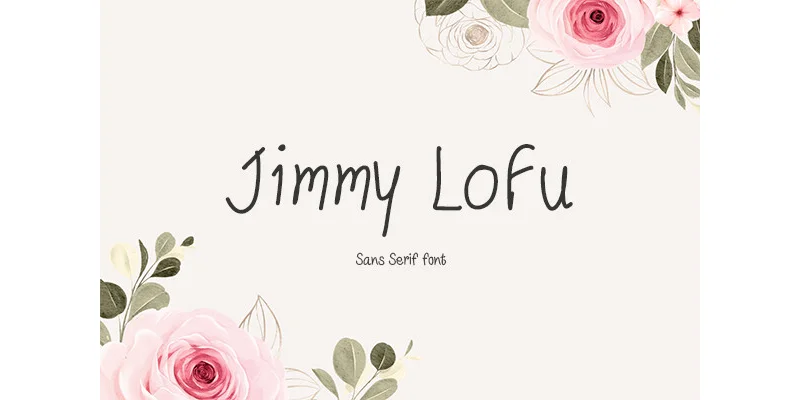 Jimmy Lofu Font by TanoiCartoonist — Sans Serif Font