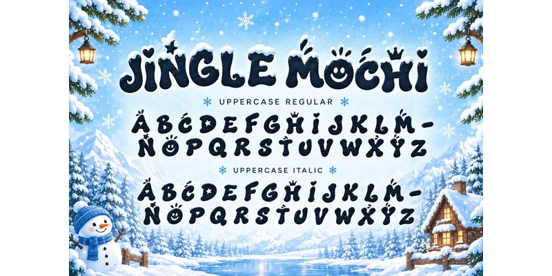 Jingle Mochi Font by yogaletter6 — Display Font — thumbnail 6