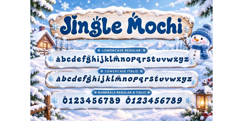 Jingle Mochi Font by yogaletter6 — Display Font — thumbnail 7