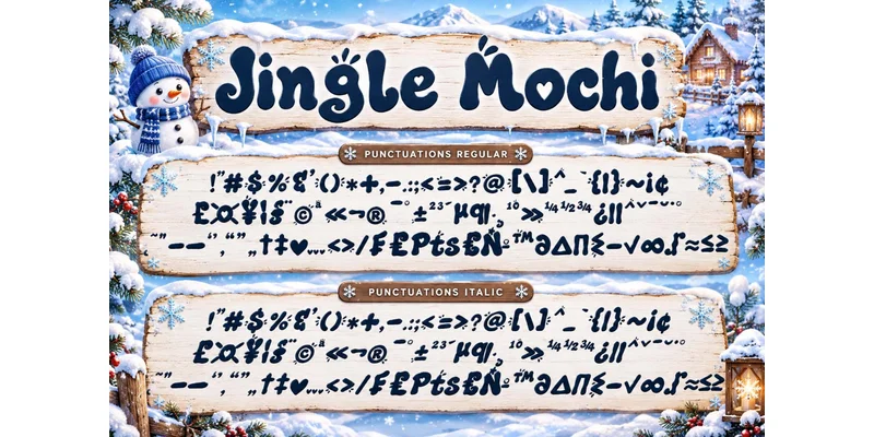 Jingle Mochi Font by yogaletter6 — Display Font — thumbnail 8