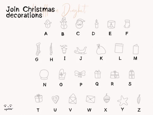 Join Christmas Decorations by Apollo no.64 — Dingbats Font — thumbnail 2