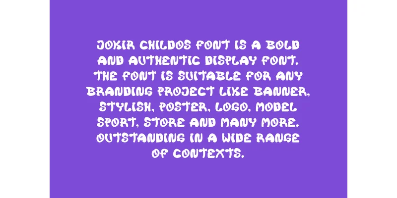 Jokir Childos Font by qrdesignstd — Display Font — thumbnail 4
