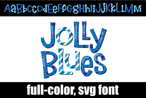 Jolly Blues by Illustration Ink — Color Fonts Font