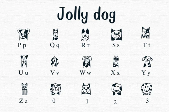Jolly Dog by Nongyao — Dingbats Font — thumbnail 3