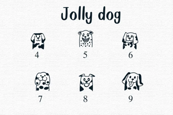 Jolly Dog by Nongyao — Dingbats Font — thumbnail 4