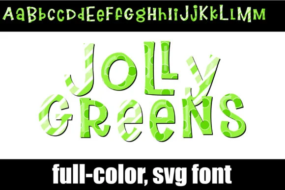 Jolly Greens by Illustration Ink — Color Fonts Font