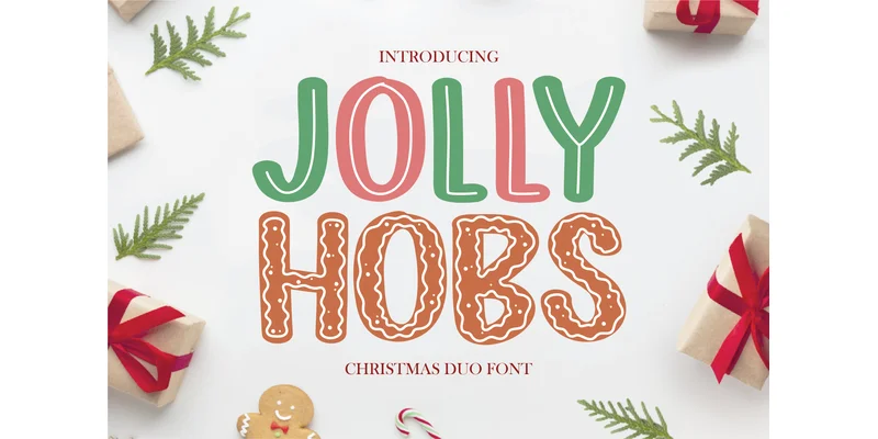 Jolly Hobs Duo Font by SVG Bloom — Display Font
