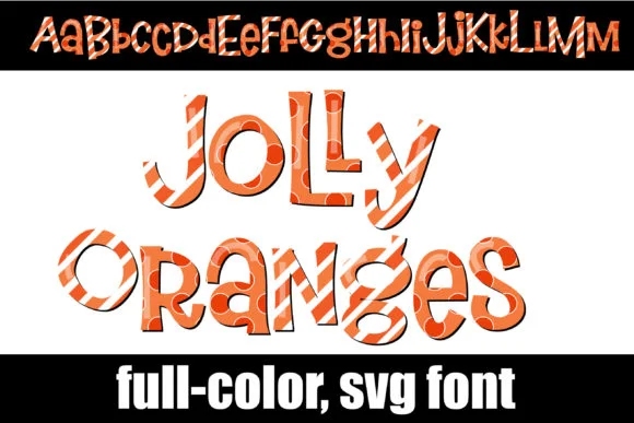 Jolly Oranges by Illustration Ink — Color Fonts Font