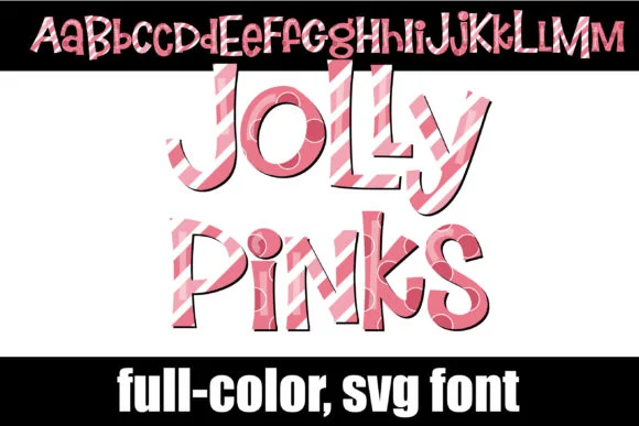 Jolly Pinks by Illustration Ink — Color Fonts Font