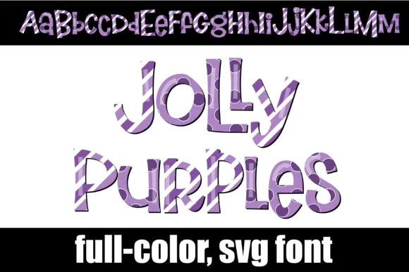 Jolly Purples by Illustration Ink — Color Fonts Font