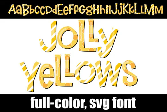 Jolly Yellows by Illustration Ink — Color Fonts Font