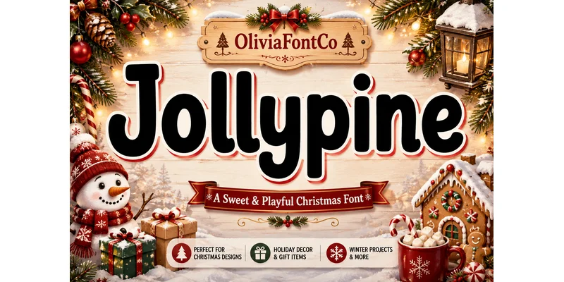 Jollypine Font by OliviaFontCo by OliviaFontCo — Display Font