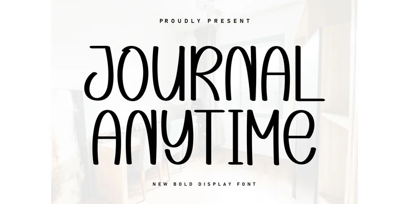 Journal Anytime Font by KC Production — Display Font
