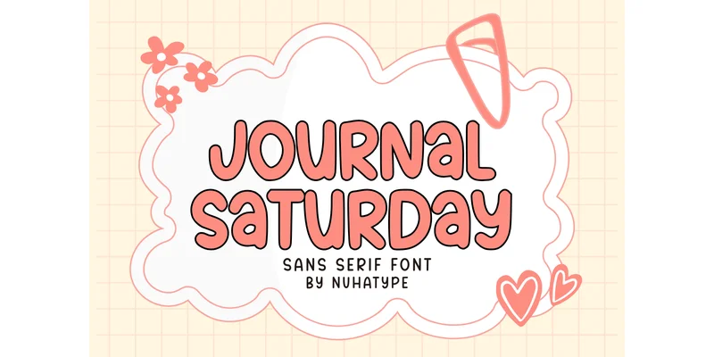 Journal Saturday Font by Nuhatype — Sans Serif Font