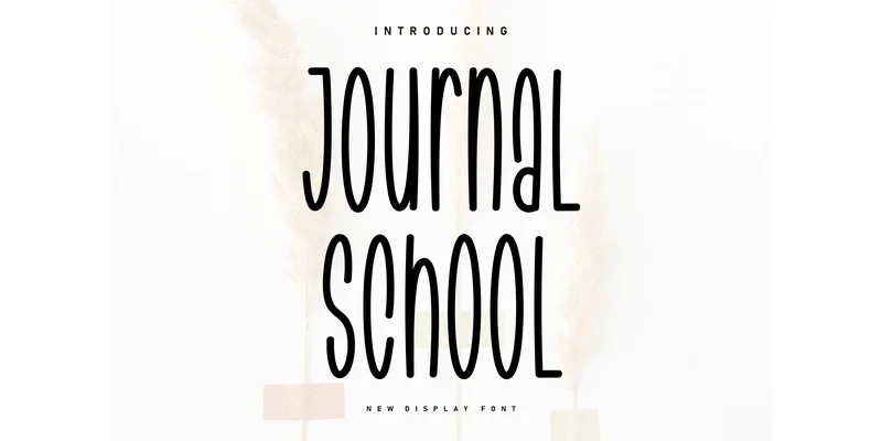 Journal School Font by Berkah Shop — Display Font