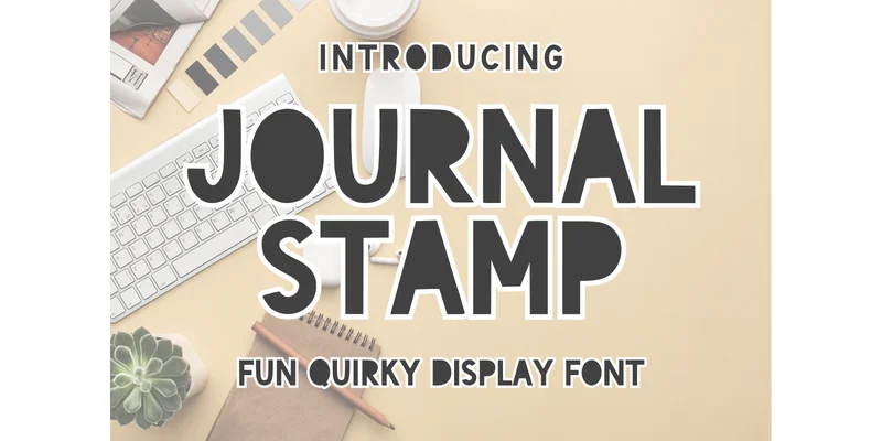 Journal Stamp Font by SiapGraph — Display Font
