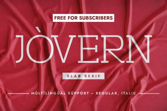 Jovern by Minimalistartstudio — Slab Serif Font