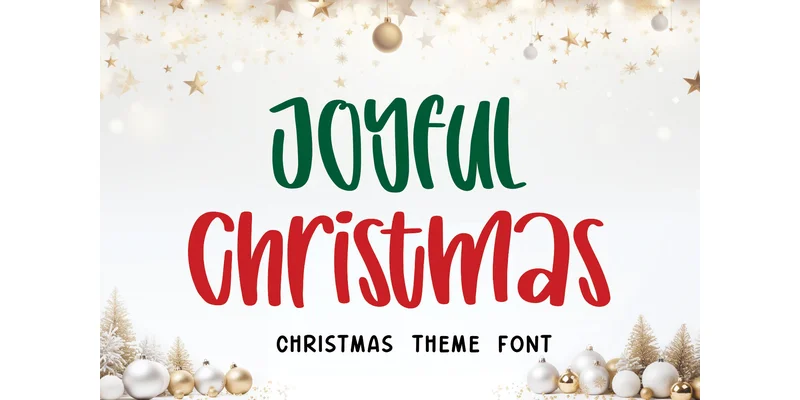 Joyful Christmas Font by Mozatype — Display Font