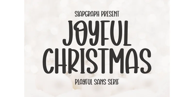 Joyful Christmas Font by SiapGraph — Sans Serif Font