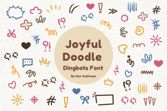 Joyful Doodle by Nun Sukhwan — Dingbats Font