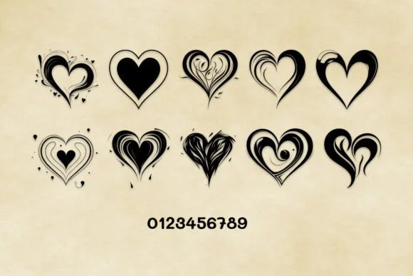 Joyful Heart by MOMAT THIRTYONE — Dingbats Font — thumbnail 4