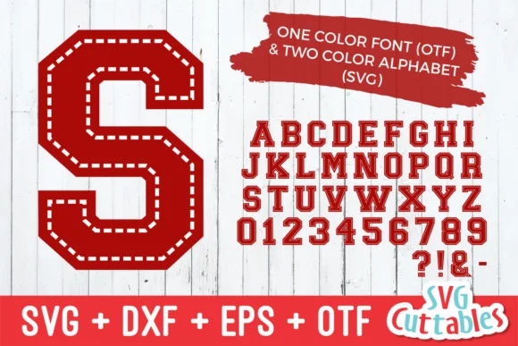 JP Sport Stitch by SVG Cuttables — Slab Serif Font