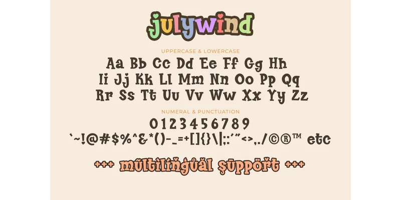 July Wind Font by airotype — Display Font — thumbnail 7