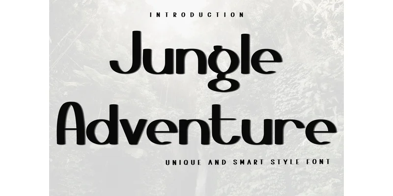 Jungle Adventure Font by FreshTypeINK — Display Font