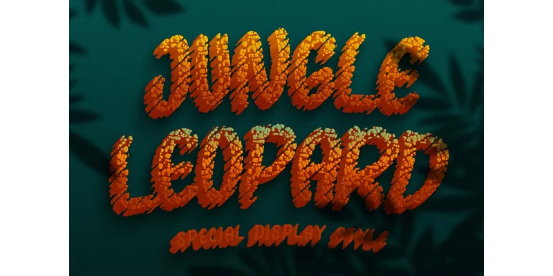 Jungle Leopard Font by yogaletter6 by yogaletter6 — Decorative Font