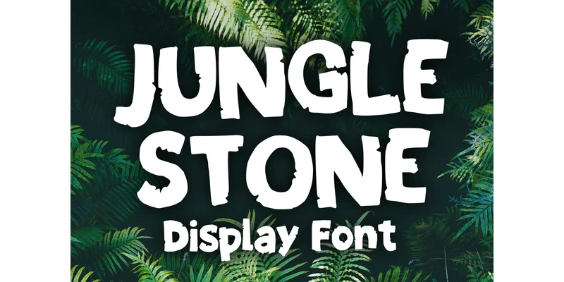Jungle Stone Font by MVMET — Display Font
