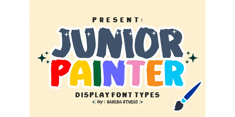 Junior Painter Font by Sahira Studio — Display Font