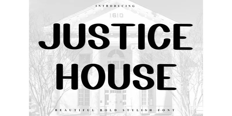 Justice House Font by FreshTypeINK — Display Font