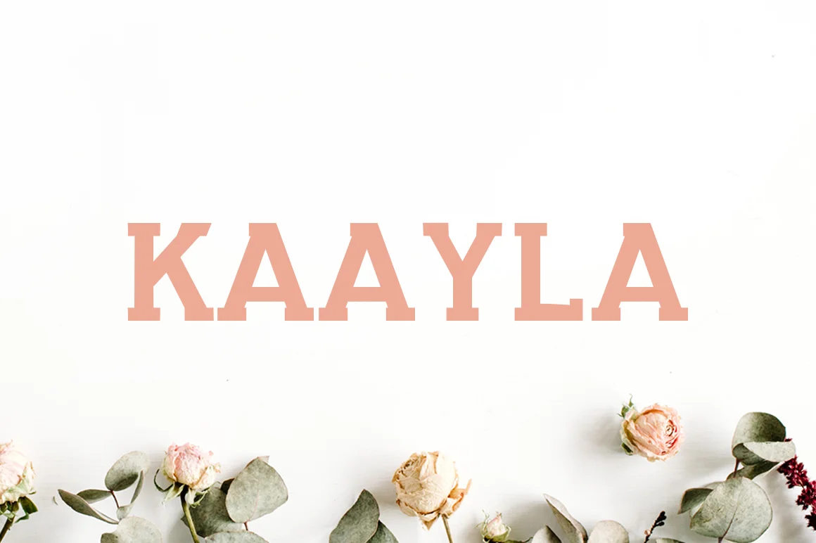 Kaayla by creativetacos — Slab Serif Font