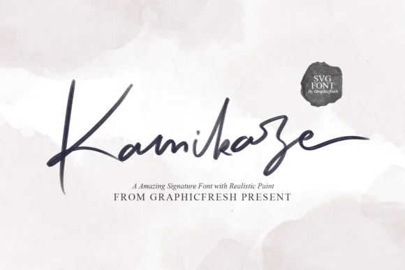Kamikaze by Graphicfresh — Color Fonts Font